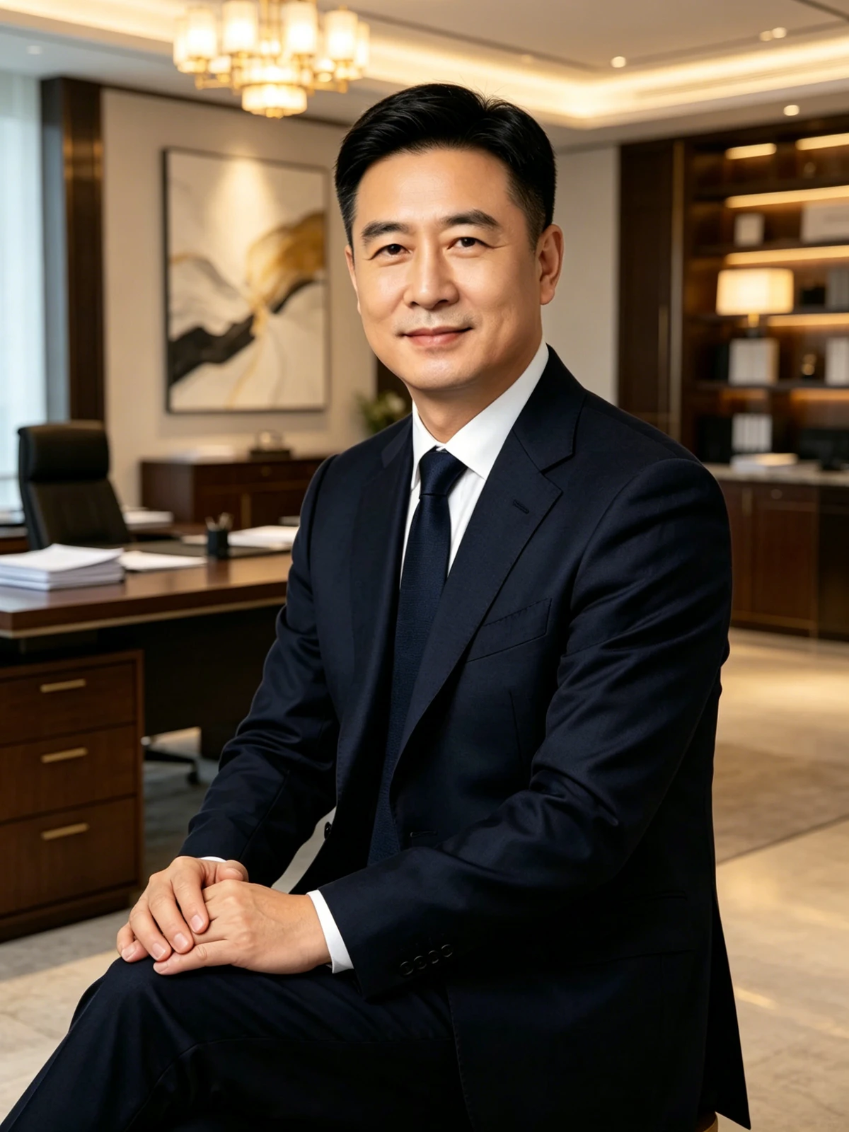 普通形象照换创意背景前示例照片